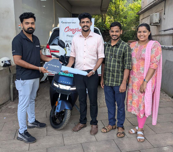 Bhat N Bhat Fame Sudarshan Bhat Buy New Ather Rizta Electric Scooter