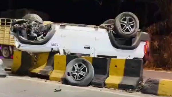 New Mahindra Thar Roxx Crash Passengers Safe Video
