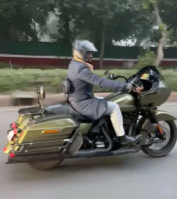 mp-anurag-singh-thakur-rides-harley-davidson-viral-video