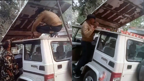 smuggler-arrested-transporting-illegal-liquor-in-mahindra-bolero