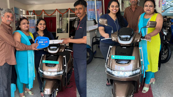 Kannada Actor Sunetra Pandit Buys New Tvs iQube Electric Scooter Details