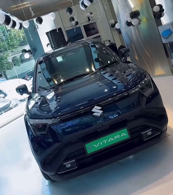 first-maruti-electric-car-evitara-reaches-dealerships-in-bengaluru