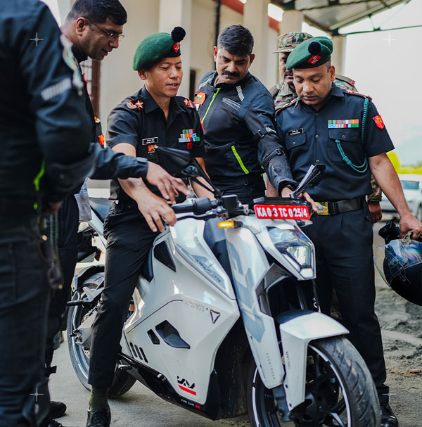 indian-army-partners-with-ultraviolette-f77s-for-the-veteran-outreach-rally