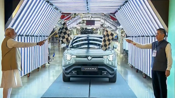 PM Narendra Modi Flag Off First Electric SUV Maruti Suzuki e Vitara Details