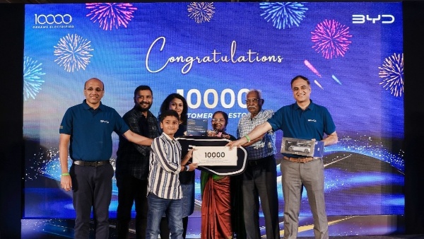 BYD Marks 10 000 Unit Electric Car Delivery Milestone In India Details