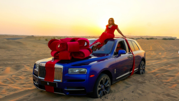 actress-nargis-fakhri-birthday-gift-by-her-hubsand-rolls-royce-cullinan