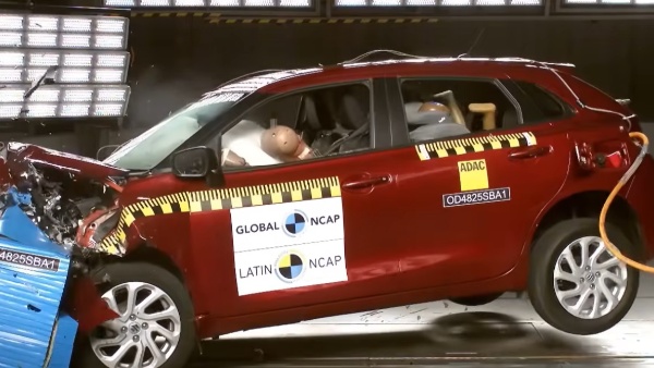 Made In India Suzuki Baleno Get 1 Star Safety Rating in Latin NCAP Crash Test Details