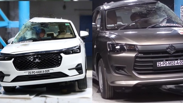 Honda Amaze Vs Maruti Suzuki Dzire Sedan Bharat NCAP Result Comparison