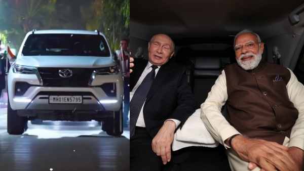 Pm Narendra Modi And Vladimir Putin Travelled Toyota Fortuner Suv Full Trending
