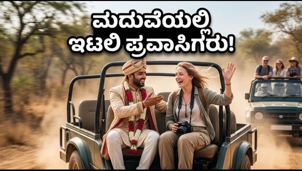 Gujarati Wedding Safari: Viral Video Shows Groom Inviting Italian Tourists to Join Celebration in 2024
