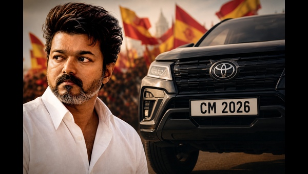 Thalapathy Vijay GOAT Movie: The Secret Behind 'CM 2026' Number Plate and His Political Entry Explained