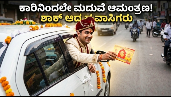 Viral Wedding Invitation Video: Groom Invites Foreign Tourists from Moving Car in 2026 - Watch the Risky Trend