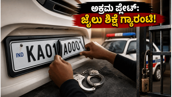Illegal Flip Number Plates on Indian Roads: Police Crackdown and HSRP Deadline 2026