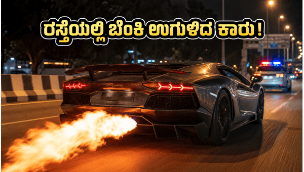 Lamborghini Spits Fire on Bengaluru Airport Road: Police Launch Investigation into Illegal Stunts (2026) Lamborghini Spits Fire on Bengaluru Airport Road: Police Launch Investigation into Illegal Stunts (2026)