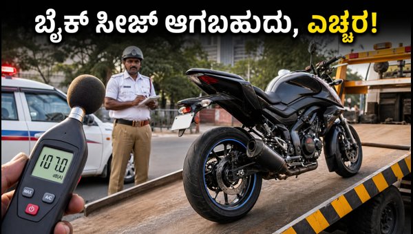 Bengaluru Bike Silencer Crackdown: Fines, Rules, and Seizure Details 2026