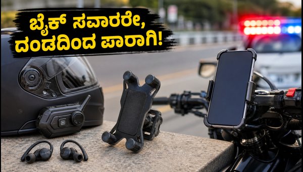 Bike Mobile Mount and Bluetooth Intercom Rules: How to Avoid Traffic Fines in India Bike Mobile Mount and Bluetooth Intercom Rules: How to Avoid Traffic Fines in India