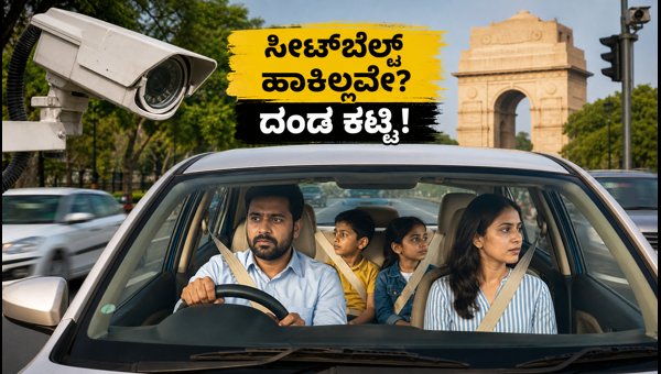Delhi AI Camera Seatbelt Fines: How to Avoid ₹1000 Penalty and Rear Seat Rules (2026) Delhi AI Camera Seatbelt Fines: How to Avoid ₹1000 Penalty and Rear Seat Rules (2026)