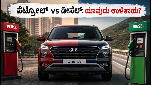 Hyundai Creta Petrol vs Diesel 2026: Real-World Mileage, Running Cost & Break-Even Analysis
