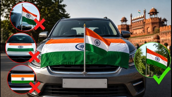 Indian National Flag on Cars Rules 2026: Avoid Traffic Fines on Independence Day