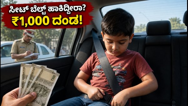 Rear Seat Belt Rules Delhi Gurugram 2026: Fine of Rs 1000 for Violators, Check Safety Guidelines Rear Seat Belt Rules Delhi Gurugram 2026: Fine of Rs 1000 for Violators, Check Safety Guidelines
