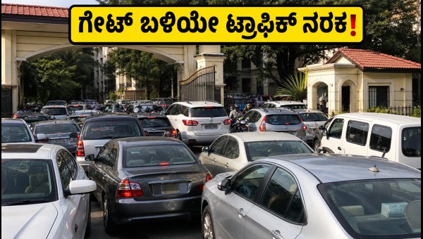 Bengaluru Apartment Gate Traffic Jam: Viral Video Shows 30-Minute Wait for Residents (2026)