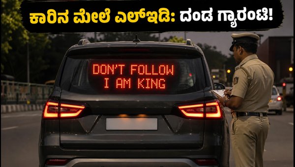Bengaluru Viral Car LED Display Controversy: Legal Rules and Fines Explained (2026) Bengaluru Viral Car LED Display Controversy: Legal Rules and Fines Explained (2026)