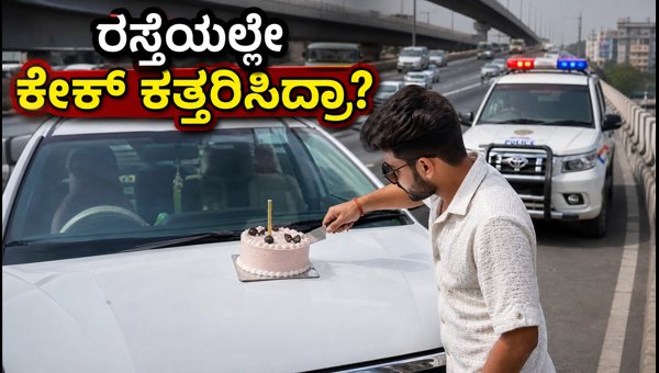 Ghaziabad Elevated Road Birthday Celebration Viral Video: Police Launch Investigation