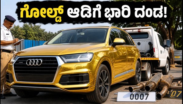 Gold Wrapped Audi Q7 Fined in Pune: Essential Traffic Rules and Vehicle Modification Penalties 2026