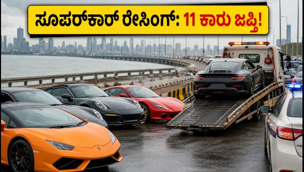 Mumbai Coastal Road Supercar Racing: Police Seize 11 Luxury Cars After Viral Video Incident 2026