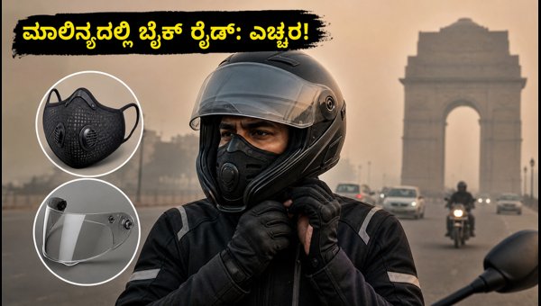 Delhi Air Pollution Tips for Bike Riders: Best Anti-Pollution Masks and Helmet Safety Hacks