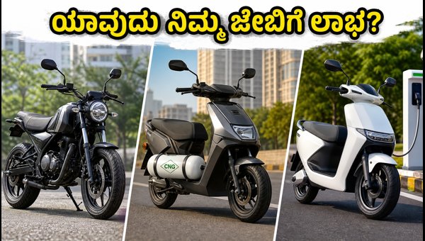 EV vs CNG vs Petrol Bike Running Cost Comparison 2026: Which is Best for Daily Commute?