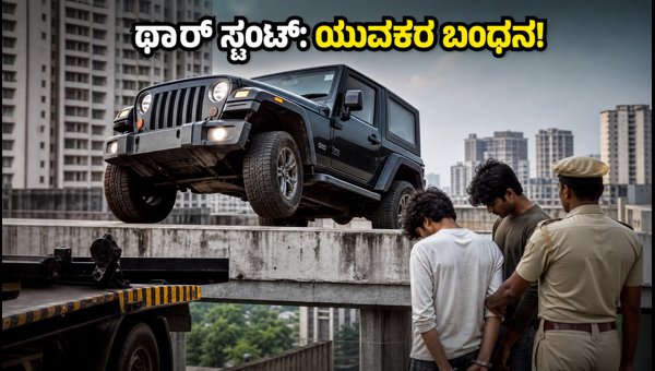 Noida Mahindra Thar Rooftop Stunt: Youths Arrested, Car Seized, and Insurance Claims Rejected (2026) Noida Mahindra Thar Rooftop Stunt: Youths Arrested, Car Seized, and Insurance Claims Rejected (2026)