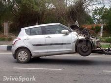 ബംഗളൂരു അപകടത്തില്‍ മാരുതി സ്വിഫ്റ്റ് തകര്‍ന്നു