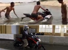 വെള്ളത്തിലൂടെ ഓടിച്ചാലും RC390, പള്‍സര്‍ NS200 ബൈക്കുകള്‍ക്ക് ഒന്നും സംഭവിക്കില്ല; കാരണം ഇതാണ്