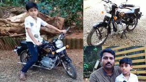 മകനു വേണ്ടി മിനി ഇലക്ട്രിക്ക് ബുള്ളറ്റ് നിർമ്മിച്ച് അച്ചൻ; വീഡിയോ വൈറൽ