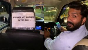കാറിനകത്ത് 'റൊമാന്‍സ്' പാടില്ലെന്ന്; തഗ്ഗടിച്ച യാത്രക്കാരനെ ട്രോളി ഡ്രൈവര്‍