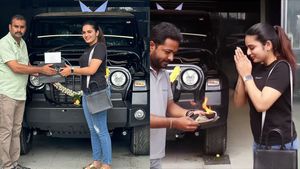 മഹീന്ദ്ര ഥാര്‍ 4X4 സ്വന്തമാക്കിയ  നടിയെ മനസ്സിലായോ? കേരളത്തിലേക്കാള്‍ ഫെയ്മസ് അങ്ങ് തമിഴ്‌നാട്ടില്‍