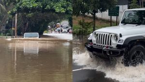 ഈ കപ്പൽ ആടി ഉലയുകയില്ല സാാർ! വെള്ളക്കെട്ടിലൂടെ ഥാർ ഓടിക്കാൻ ഇച്ചിരി ചങ്കൂറ്റം വേണം
