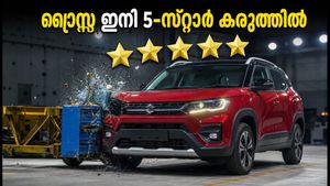 മാരുതി സുസുക്കി ബ്രെസ്സ ഇനി 5-സ്റ്റാർ കരുത്തിൽ; സുരക്ഷയിൽ വിട്ടുവീഴ്ചയില്ലാത്ത മാറ്റവുമായി പുതിയ മോഡൽ!