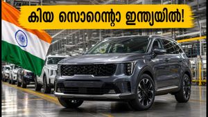 ഫോർച്യൂണറിന് വെല്ലുവിളിയാകാൻ കിയ സൊറെന്റോ; ഇന്ത്യയിൽ നിർമ്മാണം തുടങ്ങി, സെപ്റ്റംബർ 4-ന് വിപണിയിൽ