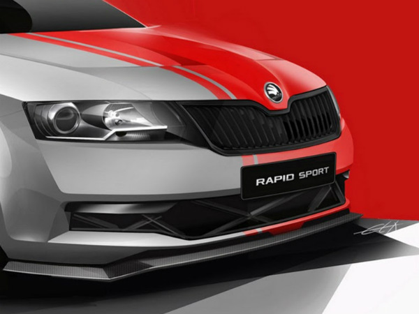 സ്കോഡ റാപിഡ് സ്പോര്‍ട് സ്കെച്ചുകള്‍