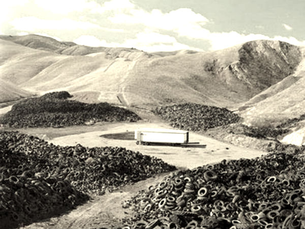 Biggest tyre graveyard