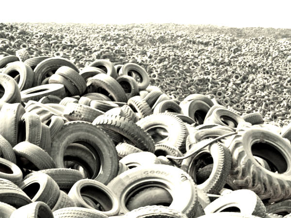 Biggest tyre graveyard