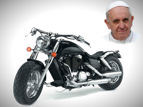 Pope Francis Blesses Bikers