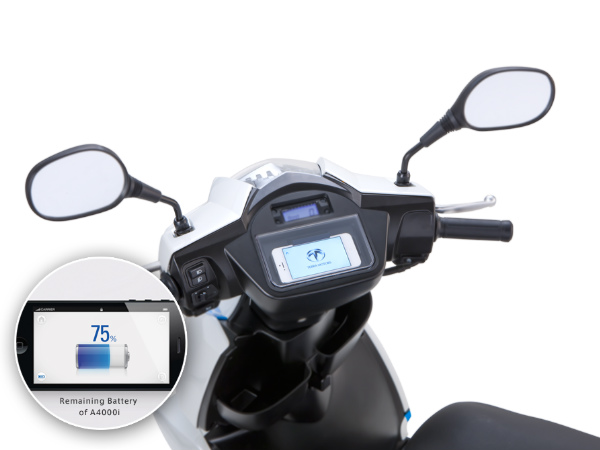 Terra A4000i Electric Scooter With iPhone 