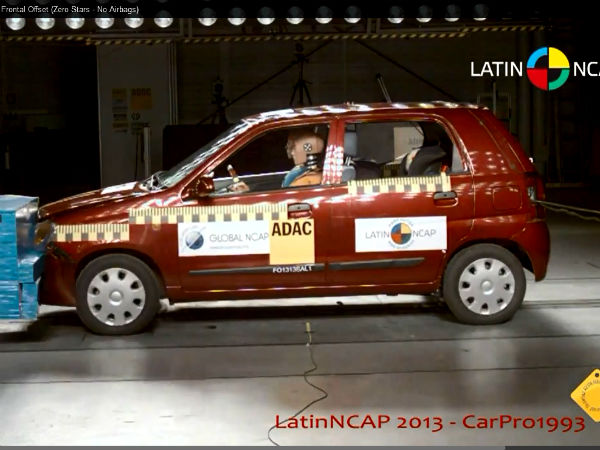 Alto K10 Rated zero In Latin NCAP Crash Test