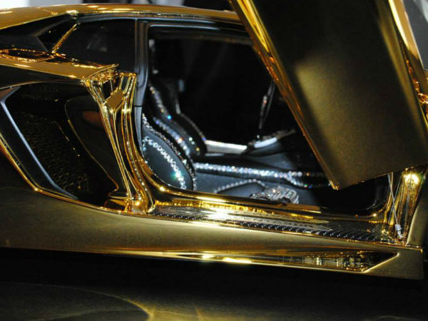 Most expensive gold Lamborghini Aventador
