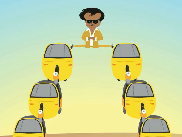 Rajinikanth Split Feet On Autorickshaws