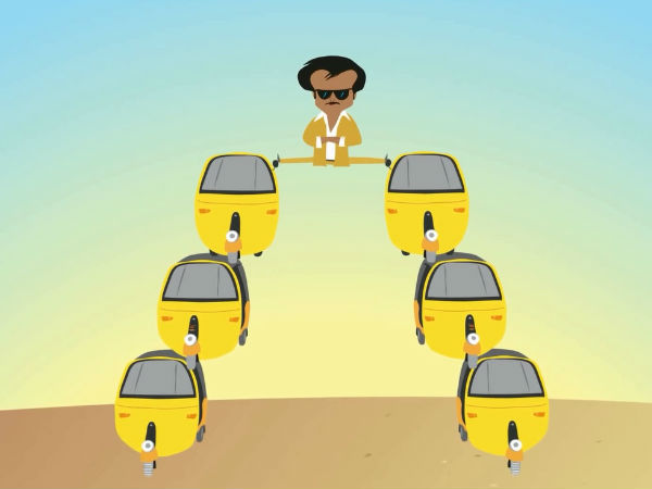 Rajinikanth Split Feet On Autorickshaws