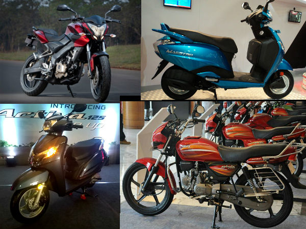 ഇന്ത്യയില്‍ ഏറ്റവുമധികം വില്‍ക്കുന്ന 10 ഇരുചക്രവാഹനങ്ങള്‍